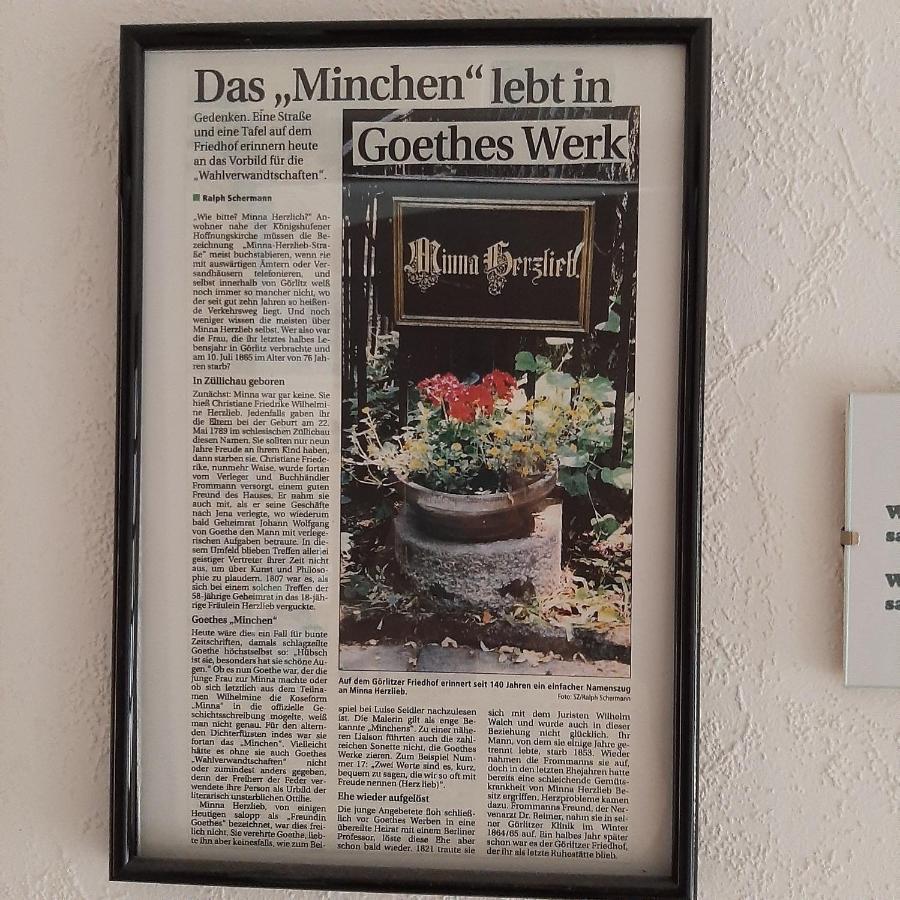 Ferienwohnung Minna Herzlieb Görlitz Exterior foto